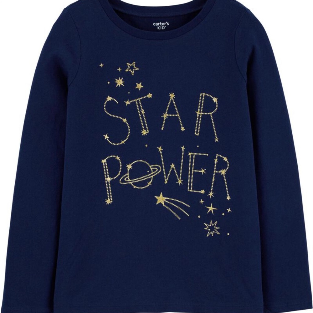 New Carter’s Kids Star Power Long Sleeve Shirt ⭐️